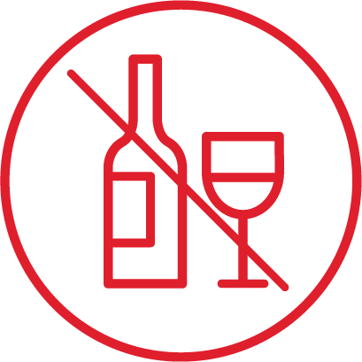 過度の飲酒を避ける